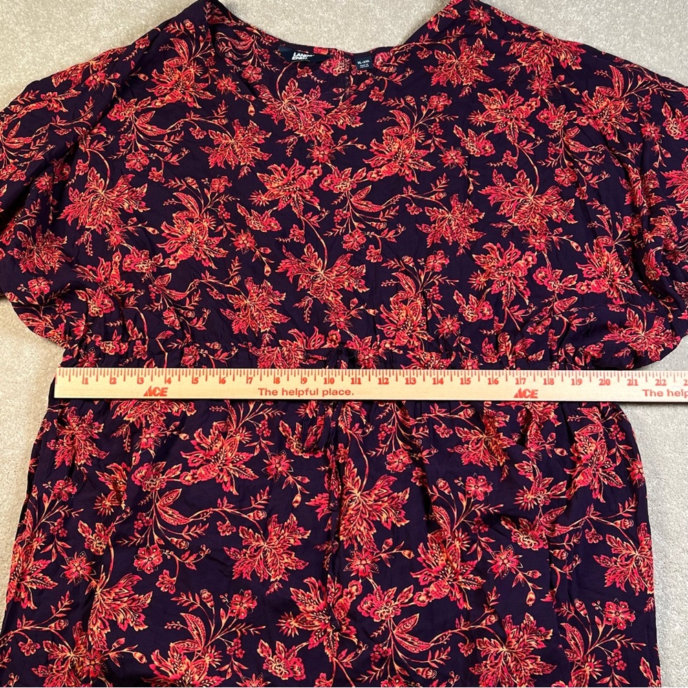 Lands End Floral Dress Lightweight Flowy Short Sleeveless Women's XL-XXL - Picture 3 of 9